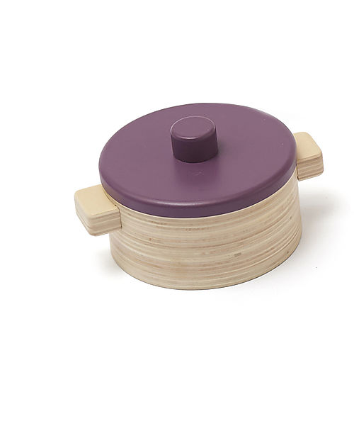 Kid's Concept Set di Pentole Giocattolo - Legno - 10 Pezzi - Tutti a tavola! Cucine Giocattolo