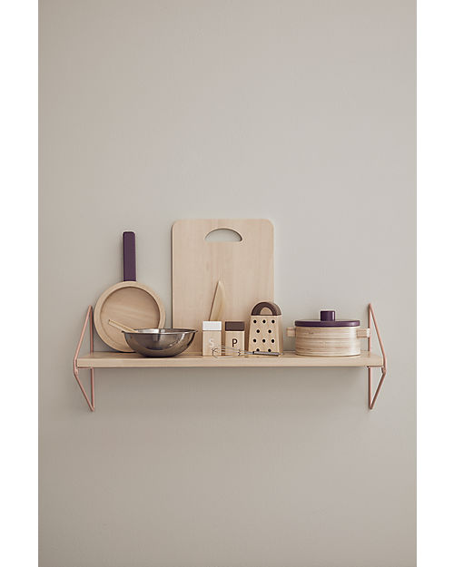 Kid's Concept Set di Pentole Giocattolo - Legno - 10 Pezzi - Tutti a tavola! Cucine Giocattolo