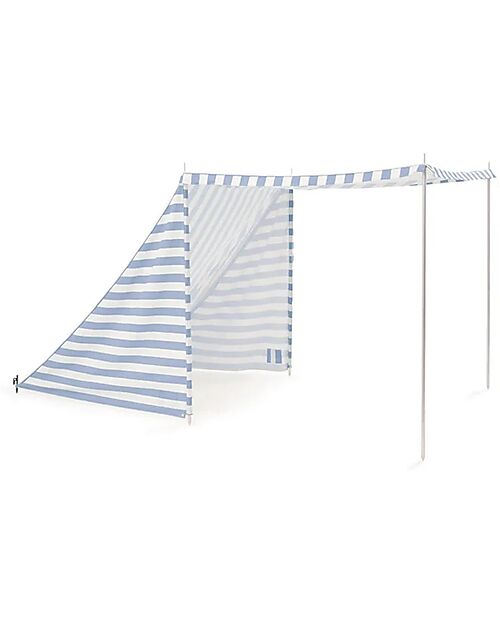 Kid's Concept Tenda da Spiaggia - Blu e Bianco - Righe - Protegge dai raggi UVA e UVB Giochi da Spiaggia
