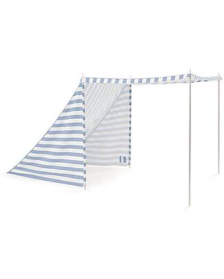 Kid's Concept Tenda da Spiaggia - Blu e Bianco - Righe - Protegge dai raggi UVA e UVB Giochi da Spiaggia