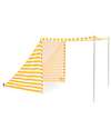Kid's Concept Tenda da Spiaggia - Giallo e Bianco - Righe - Protegge dai raggi UVA e UVB Giochi da Spiaggia