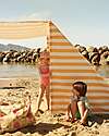 Kid's Concept Tenda da Spiaggia - Giallo e Bianco - Righe - Protegge dai raggi UVA e UVB Giochi da Spiaggia