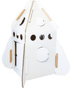 Kidsonroof Razzo Spaziale Gigante da montare e colorare - 100% Cartone Riciclato Casette per Bambini