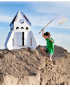 Kidsonroof Razzo Spaziale Gigante da montare e colorare - 100% Cartone Riciclato Casette per Bambini