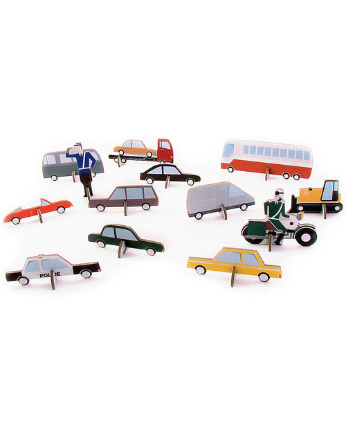 Kidsonroof Teknika Traffic (Cartone Riciclato e Biodegradabile!) Kit Fai Da Te