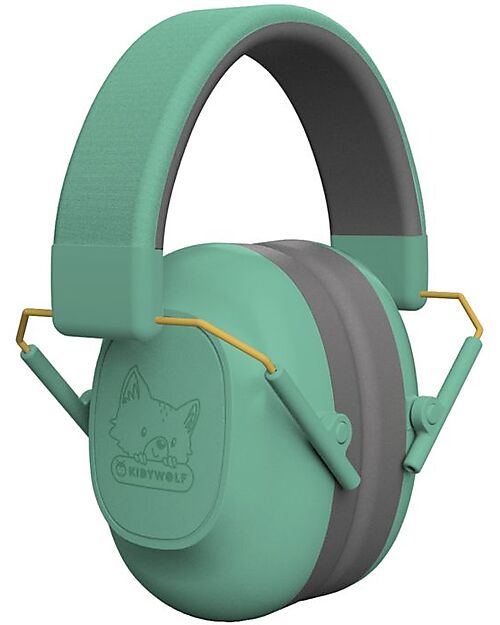 Kidywolf Cuffie con Cancellazione del Rumore - Verde - Fascia Regolabile Lettori Audio