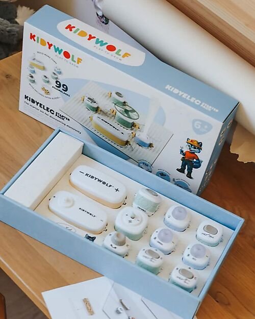 Kidywolf Il mio Primo Kit dell'Elettricità - 11 pezzi - 6+ anni Giochi STEM