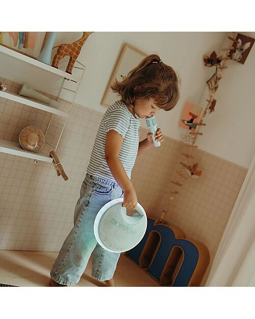 Kidywolf Karaoke per Bambini - Verde - 2 Microfoni e 2 Altoparlanti Lettori Audio