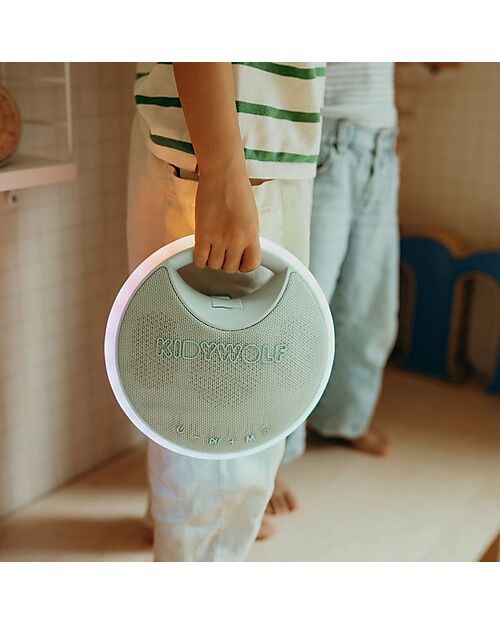 Kidywolf Karaoke per Bambini - Verde - 2 Microfoni e 2 Altoparlanti Lettori Audio