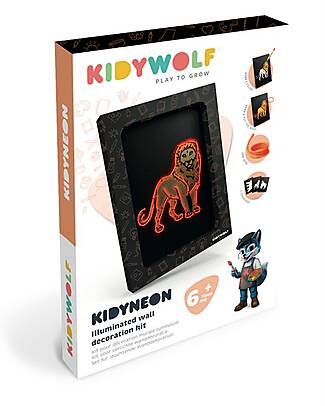 Kidywolf Kidyneon Creative Kit - Orange - Create and Light Up Your Ideas Draw And Color