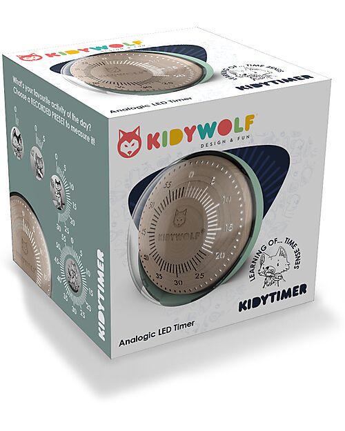 Kidywolf Kidytimer - Segna lo Scorrere del Tempo - da 4 Anni - Batteria Ricaricabile Giochi Creativi