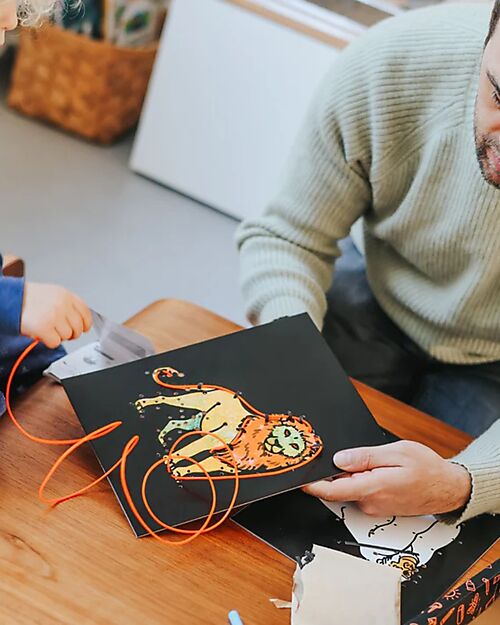 Kidywolf Kit Creativo Kidyneon - Arancione - Crea e Illumina le tue Idee Disegnare e Colorare