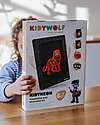 Kidywolf Kit Creativo Kidyneon - Arancione - Crea e Illumina le tue Idee Disegnare e Colorare