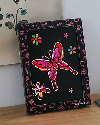 Kidywolf Kit Creativo Kidyneon - Rosa - Crea e Illumina le tue Idee Disegnare e Colorare