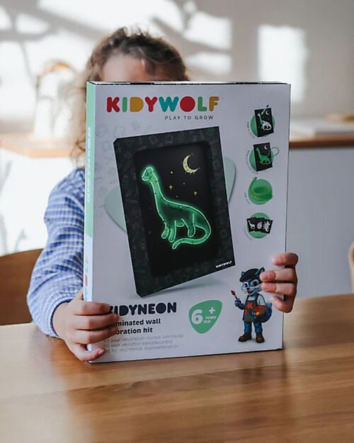 Kidywolf Kit Creativo Kidyneon - Verde - Crea e Illumina le tue Idee Disegnare e Colorare