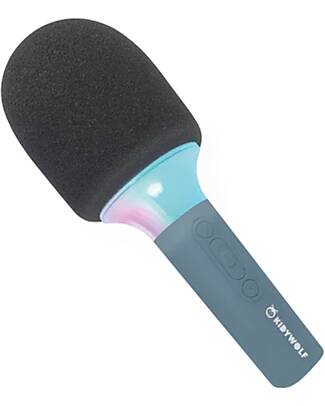 Kidywolf Microfono Tutto in Uno - Blu - Canta, Registra e Divertiti! Lettori Audio