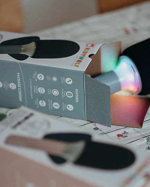 Kidywolf Microfono Tutto in Uno - Blu - Canta, Registra e Divertiti! Lettori Audio