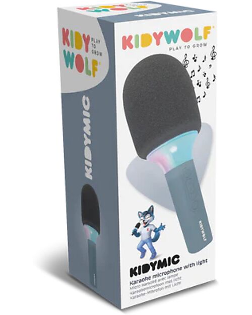 Kidywolf Microfono Tutto in Uno - Blu - Canta, Registra e Divertiti! Lettori Audio