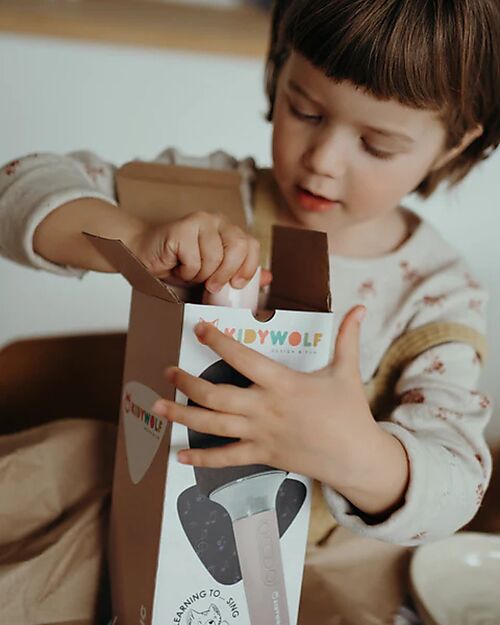 Kidywolf Microfono Tutto in Uno - Rosa - Canta, Registra e Divertiti! Lettori Audio