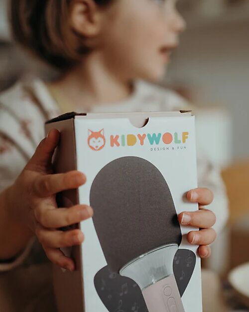 Kidywolf Microfono Tutto in Uno - Rosa - Canta, Registra e Divertiti! Lettori Audio