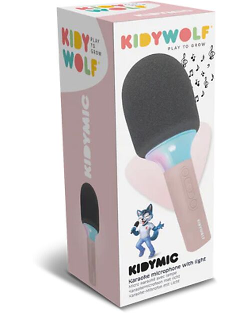 Kidywolf Microfono Tutto in Uno - Rosa - Canta, Registra e Divertiti! Lettori Audio