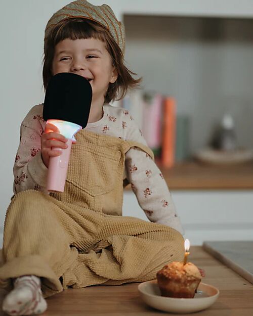 Kidywolf Microfono Tutto in Uno - Rosa - Canta, Registra e Divertiti! Lettori Audio