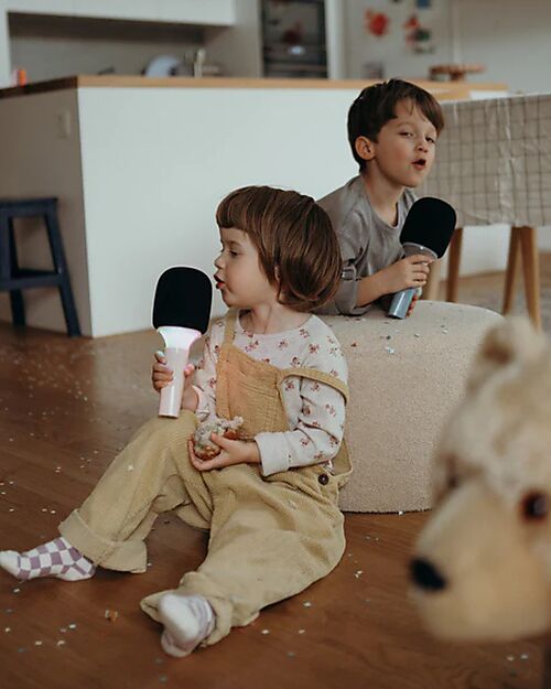 Kidywolf Microfono Tutto in Uno - Rosa - Canta, Registra e Divertiti! Lettori Audio