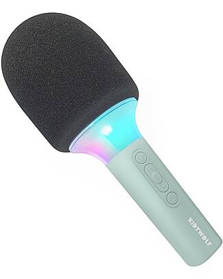 Kidywolf Microfono Tutto in Uno - Verde - Canta, Registra e Divertiti! Lettori Audio