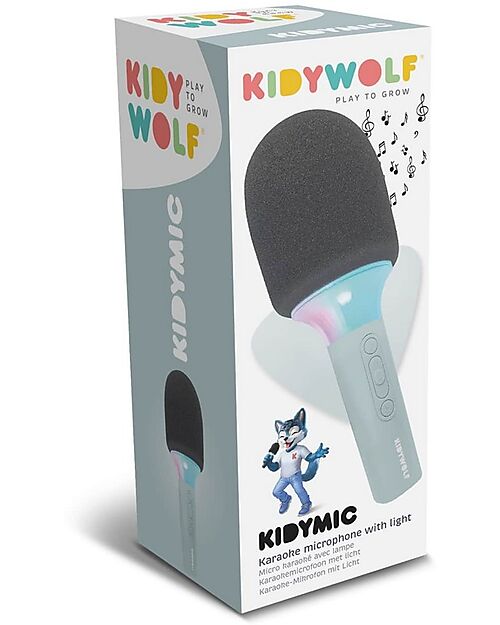Kidywolf Microfono Tutto in Uno - Verde - Canta, Registra e Divertiti! Lettori Audio