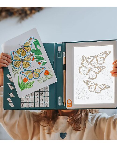 Kidywolf Pad Retroilluminato per Ricalco - Animali - Creatività e Divertimento per Bambini - 8+anni Disegnare e Colorare