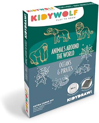Kidywolf Ricarica per Kidydraw Mini - Animali e Pirati Disegnare e Colorare