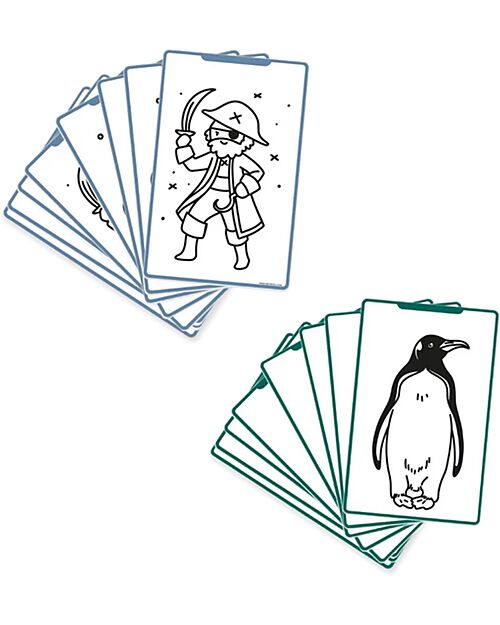 Kidywolf Ricarica per Kidydraw Mini - Animali e Pirati Disegnare e Colorare