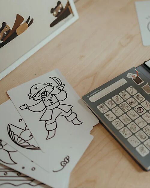 Kidywolf Ricarica per Kidydraw Mini - Animali e Pirati Disegnare e Colorare