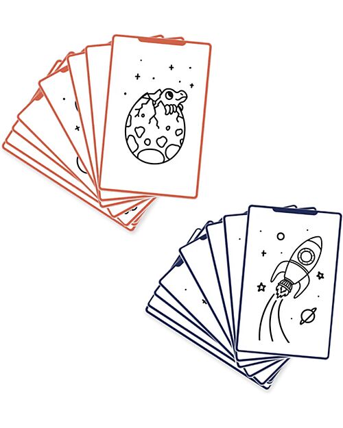 Kidywolf Ricarica per Kidydraw Mini - Dinosauri e Galassia Disegnare e Colorare