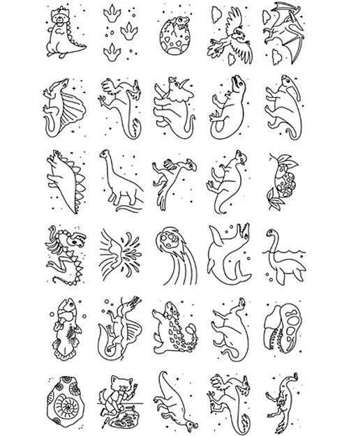 Kidywolf Ricarica per Kidydraw Mini - Dinosauri e Galassia Disegnare e Colorare