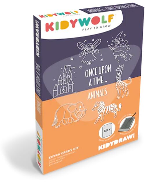 Kidywolf Ricarica per Kidydraw Mini - Fiabe e Animali Disegnare e Colorare