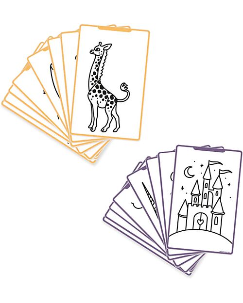 Kidywolf Ricarica per Kidydraw Mini - Fiabe e Animali Disegnare e Colorare