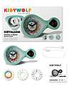 Kidywolf Sveglia Analogica e Digitale - Verde - Ottima per Imparare a Leggere l'Ora - 6+ anni Orologi