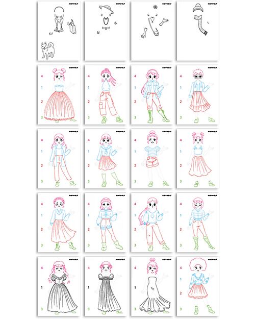 Kidywolf Tavola Luminosa per Disegno e Scrittura - Moda - Creatività e Divertimento per Bambini - 5+ anni Disegnare e Colorare