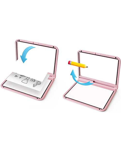 Kidywolf Tavola Luminosa per Disegno e Scrittura - Rosa - Creatività e Divertimento per Bambini - 5+ anni Disegnare e Colorare