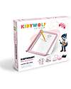 Kidywolf Tavola Luminosa per Disegno e Scrittura - Rosa - Creatività e Divertimento per Bambini - 5+ anni Disegnare e Colorare