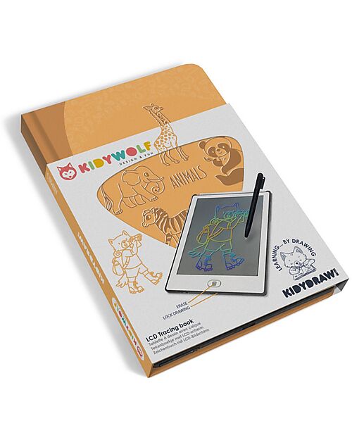 Kidywolf Tavoletta da Disegno Digitale Mini - Animali - 4+ anni Disegnare e Colorare