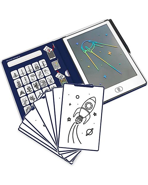 Kidywolf Tavoletta da Disegno Digitale Mini - Galassia - 4+ anni Disegnare e Colorare