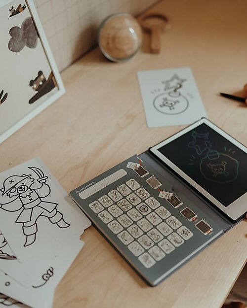 Kidywolf Tavoletta da Disegno Digitale Mini - Pirati - 4+ anni Disegnare e Colorare