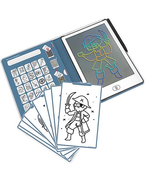 Kidywolf Tavoletta da Disegno Digitale Mini - Pirati - 4+ anni Disegnare e Colorare