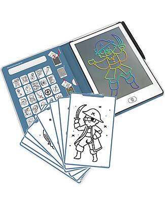 Kidywolf Tavoletta da Disegno Digitale Mini - Pirati - 4+ anni Disegnare e Colorare