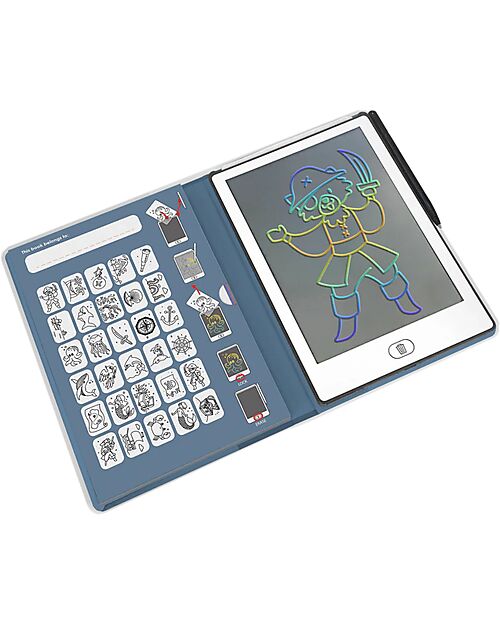 Kidywolf Tavoletta da Disegno Digitale Mini - Pirati - 4+ anni Disegnare e Colorare