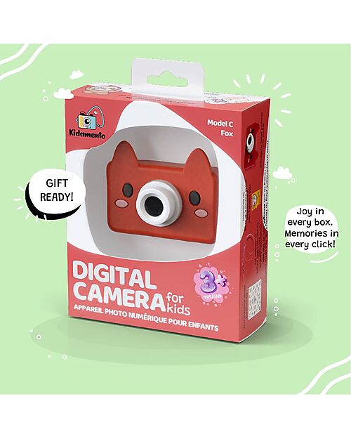 Kiimento Fotocamera Digitale Kiimento - Akito la Volpe - Foto e Video - Dai 4 Anni Macchine Fotografiche