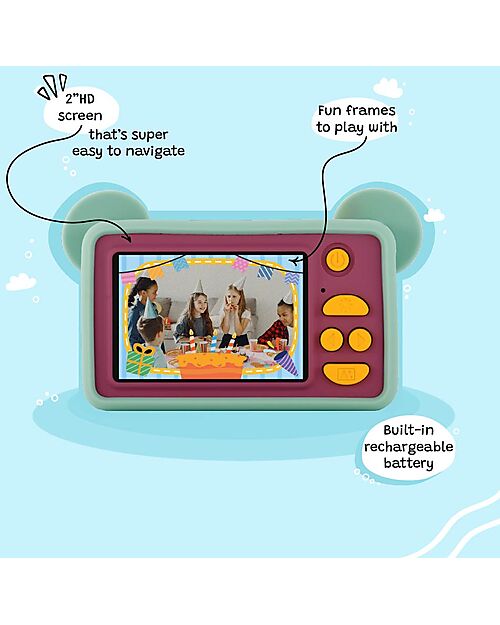 Kiimento Fotocamera Digitale Kiimento - Mikayo l'Orsetto - Foto e Video - Dai 4 Anni Macchine Fotografiche