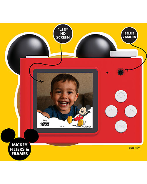 Kiimento Fotocamera Digitale Mini Kiimento - Mickey Mouse - Foto e Video - Dai 3 Anni Macchine Fotografiche